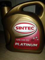 Масло Sintec Platinum 7000 5W30 Api SL/CF Acea A3/B4 синт.4л.АКЦИЯ 4+1л.
