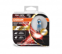 Лампы H4 12V55W OSRAM Night Breaker200 + 200% (64193NB200-HCB)