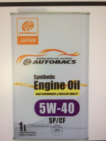 Масло Autobacs Engine 5w40 SP/CF син.1л.(белая канистра)